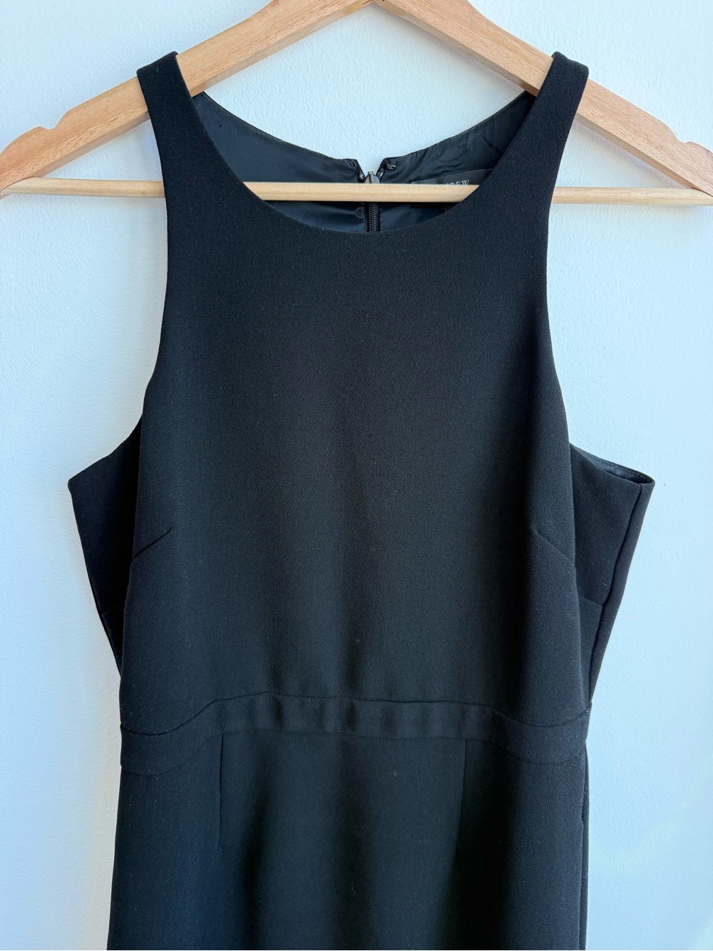 Jcrew Classic Black Sleeveless Sheath Dress